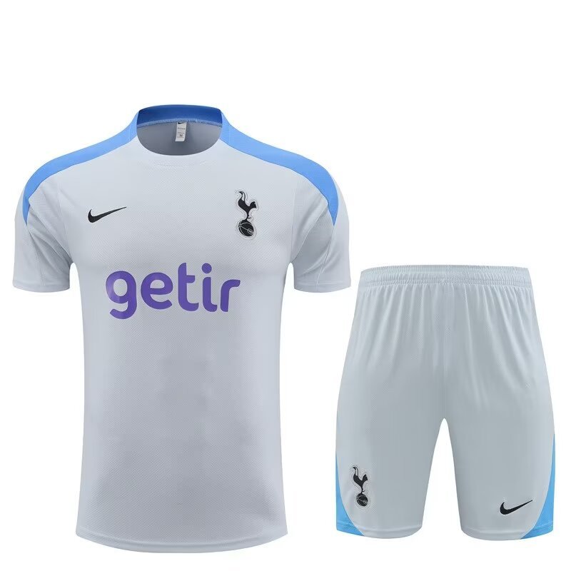 AAA Quality Tottenham 24/25 Grey/Blue Training Kit Jerseys